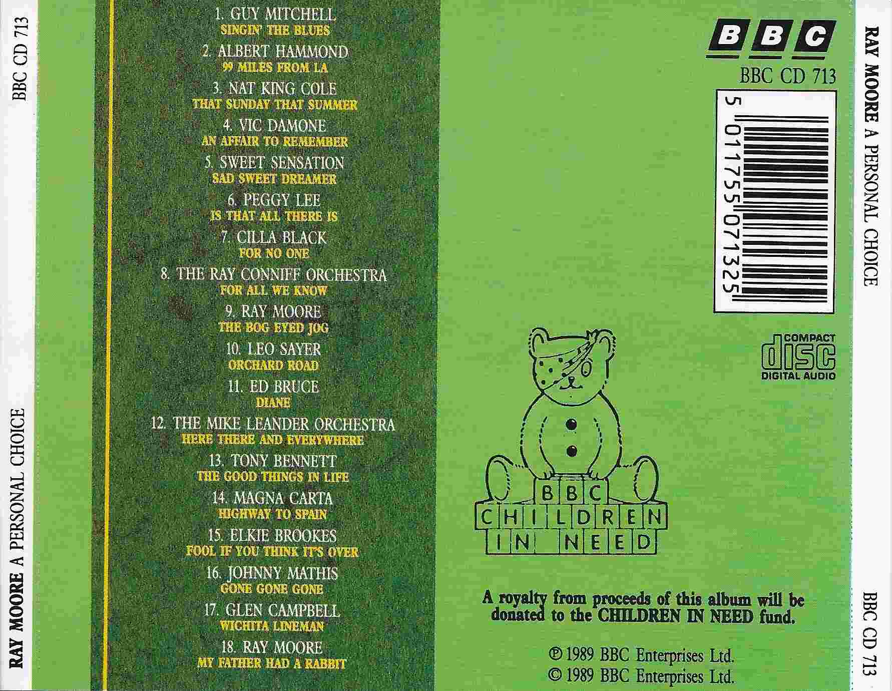 Back cover of BBCCD713